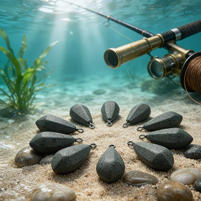 Carp Fishing Inline Sinkers Set 5PCS 42G-128G Lead Weights for Versatile Carp Rig Setup Stable Casting Fishing Tackle