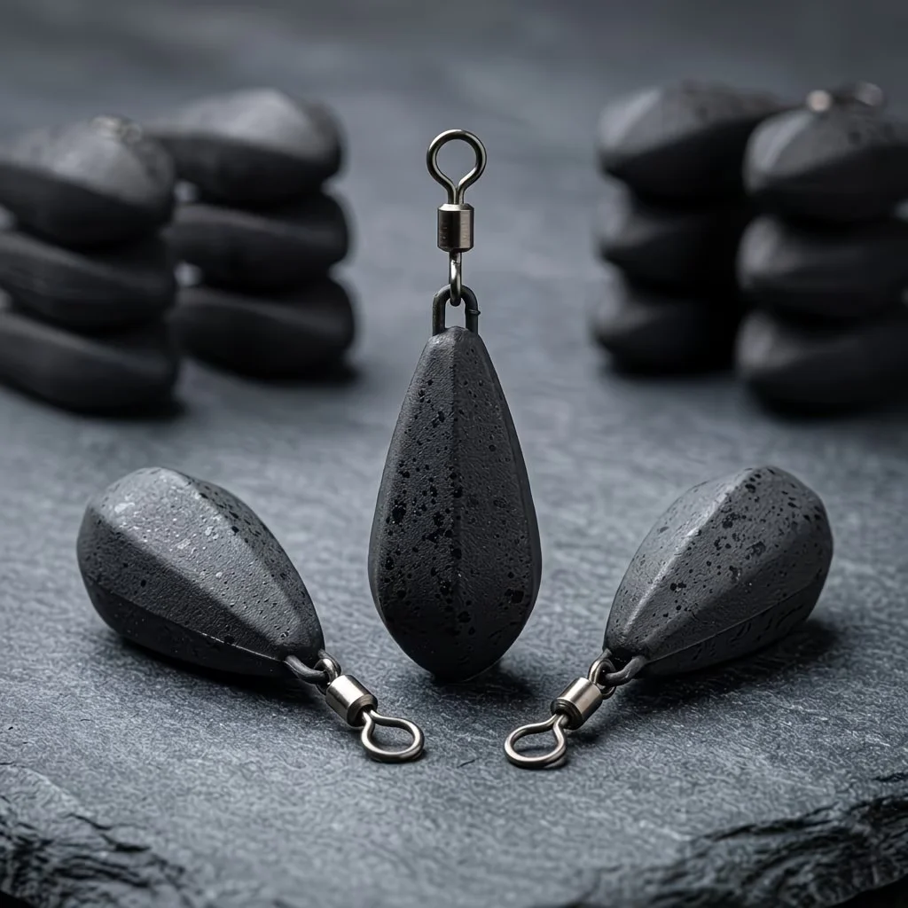Carp Fishing Inline Sinkers Set 5PCS 42G-128G Lead Weights for Versatile Carp Rig Setup Stable Casting Fishing Tackle