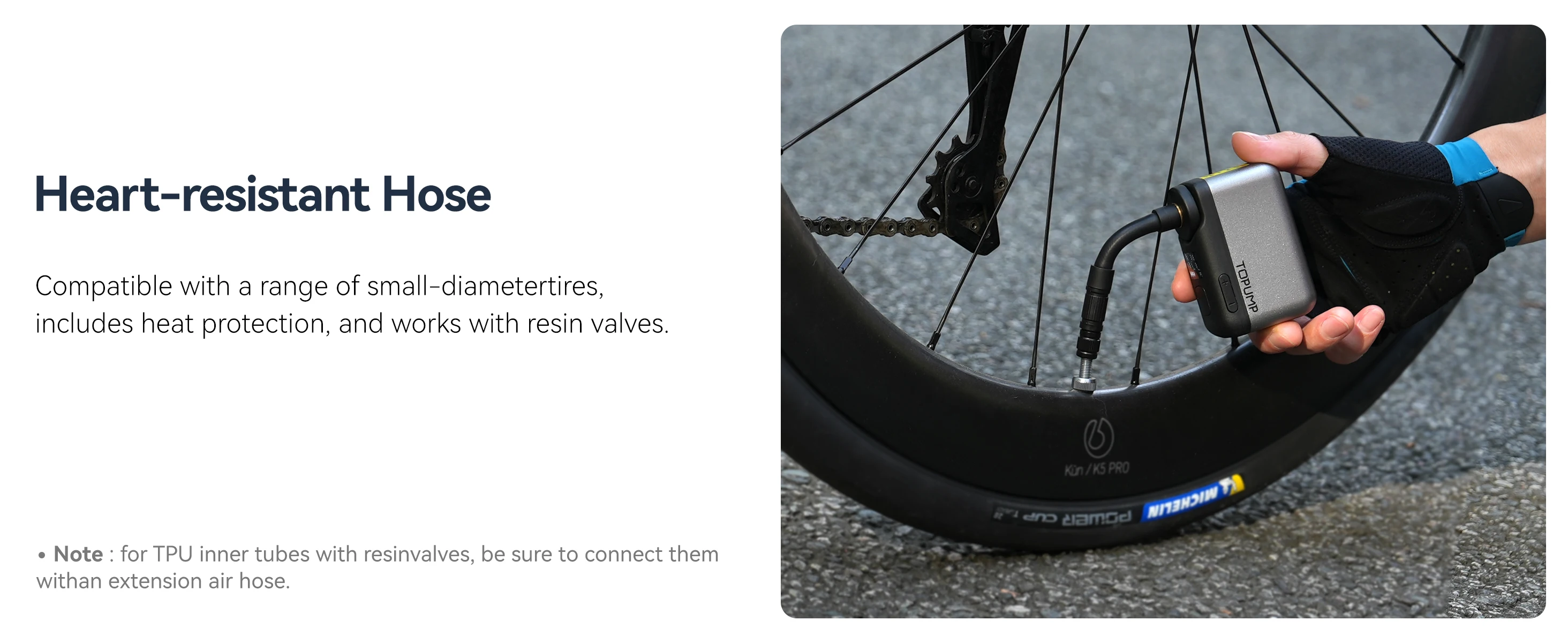 Topump TB2PRO Electric Tire Inflator 120PSI Portable Schrader Presta Bicycle Tire with LED Screen AS200PRO Cycling Accessories
