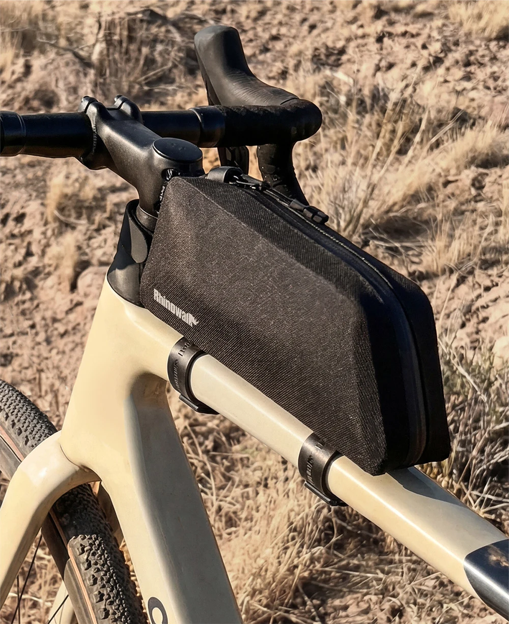 Rhinowalk Bike Top Tube Bag 1L Waterproof Cycling Frame Storage Luggage Backpacking For MTB Gravel Phone Bag Bike Accessories