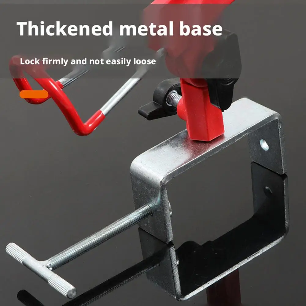 Boat Fishing Rod Holder Adjustable Non Slip Metal Base Clamp on Rod Rest Rack Edges Dock Rod Rest with Clamp Bracket