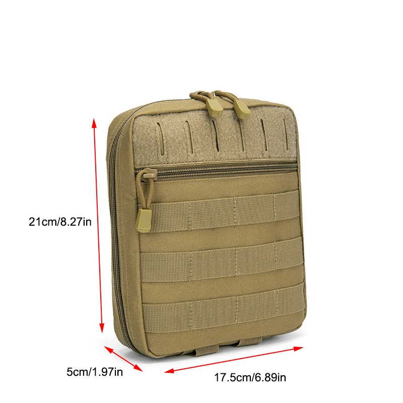 Outdoor Emergency Survival Bag Laser Cut MOLLE Attachment Pouch Multifunctional Tactical Medical Waist Bag for Camping Hiking