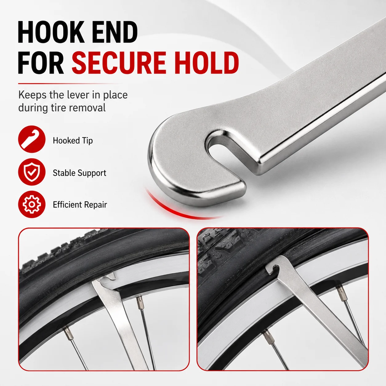 PINMOAP 1/3PCS Bike Tire Lever Set Bicycle Tyre Removal Tool Durable Pry Bar For Mtb Road Bike Inner Tube Repair Cycling Accesso
