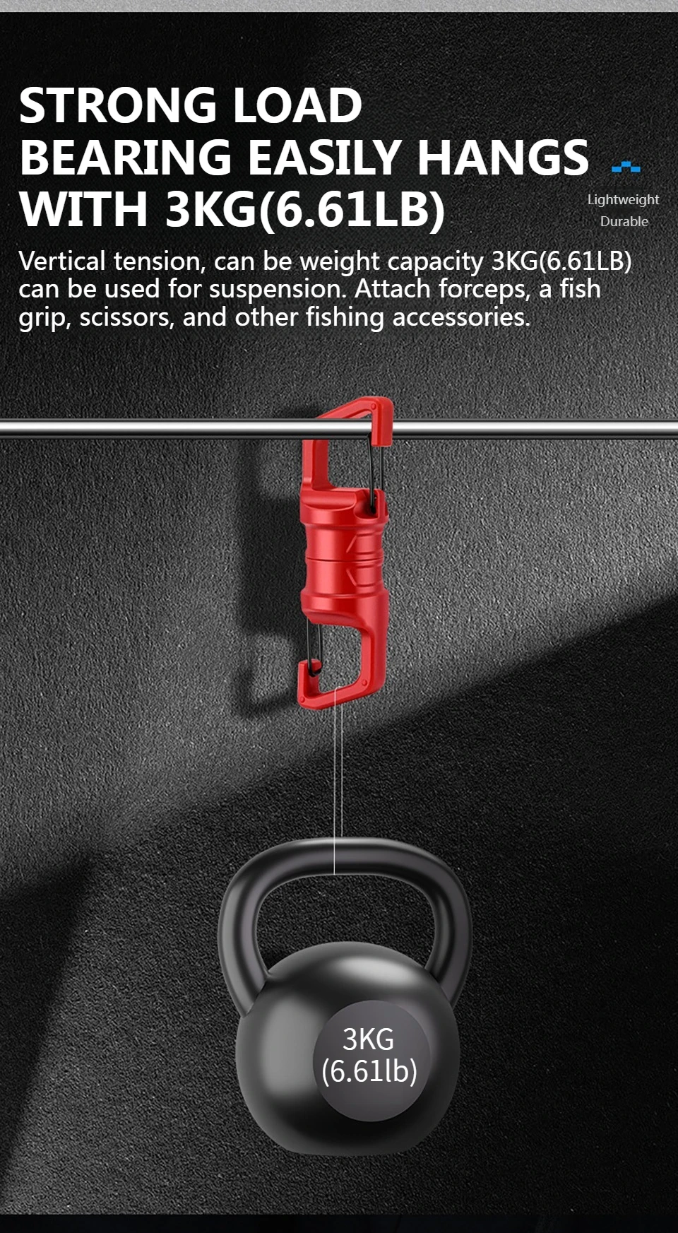 WALK FISH 1Pcs Fishing Magnetic Buckle Mountain Buckle Multi-function Tool Fishing Hook Tools Magnetic Buckle Fishing Tackle