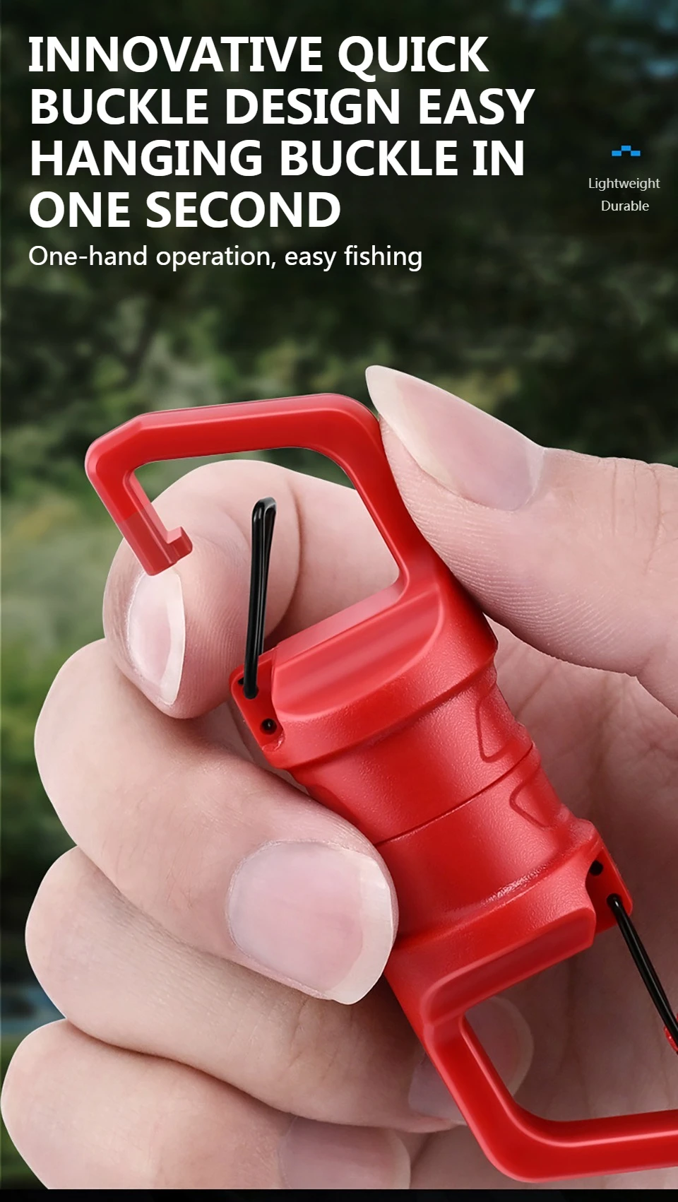 WALK FISH 1Pcs Fishing Magnetic Buckle Mountain Buckle Multi-function Tool Fishing Hook Tools Magnetic Buckle Fishing Tackle