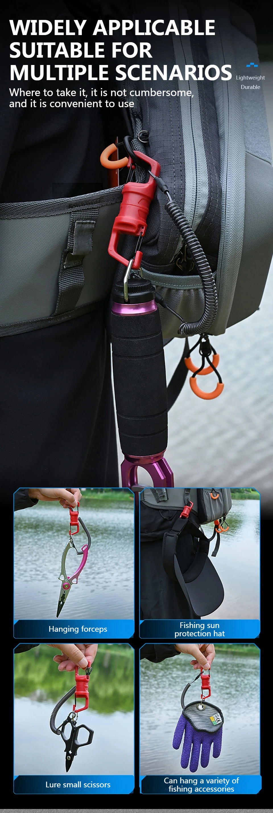 WALK FISH 1Pcs Fishing Magnetic Buckle Mountain Buckle Multi-function Tool Fishing Hook Tools Magnetic Buckle Fishing Tackle