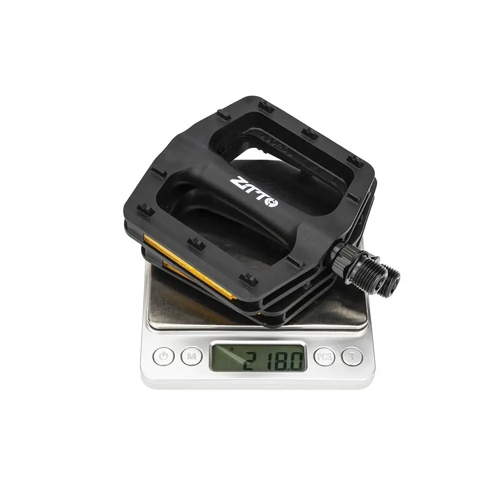 Nylon Bike Pedal Ultralight 9/16" Standard Spindle Cycling Pedal Sealed Bearings Anti-Slip Platform Pedal Enduro Riding