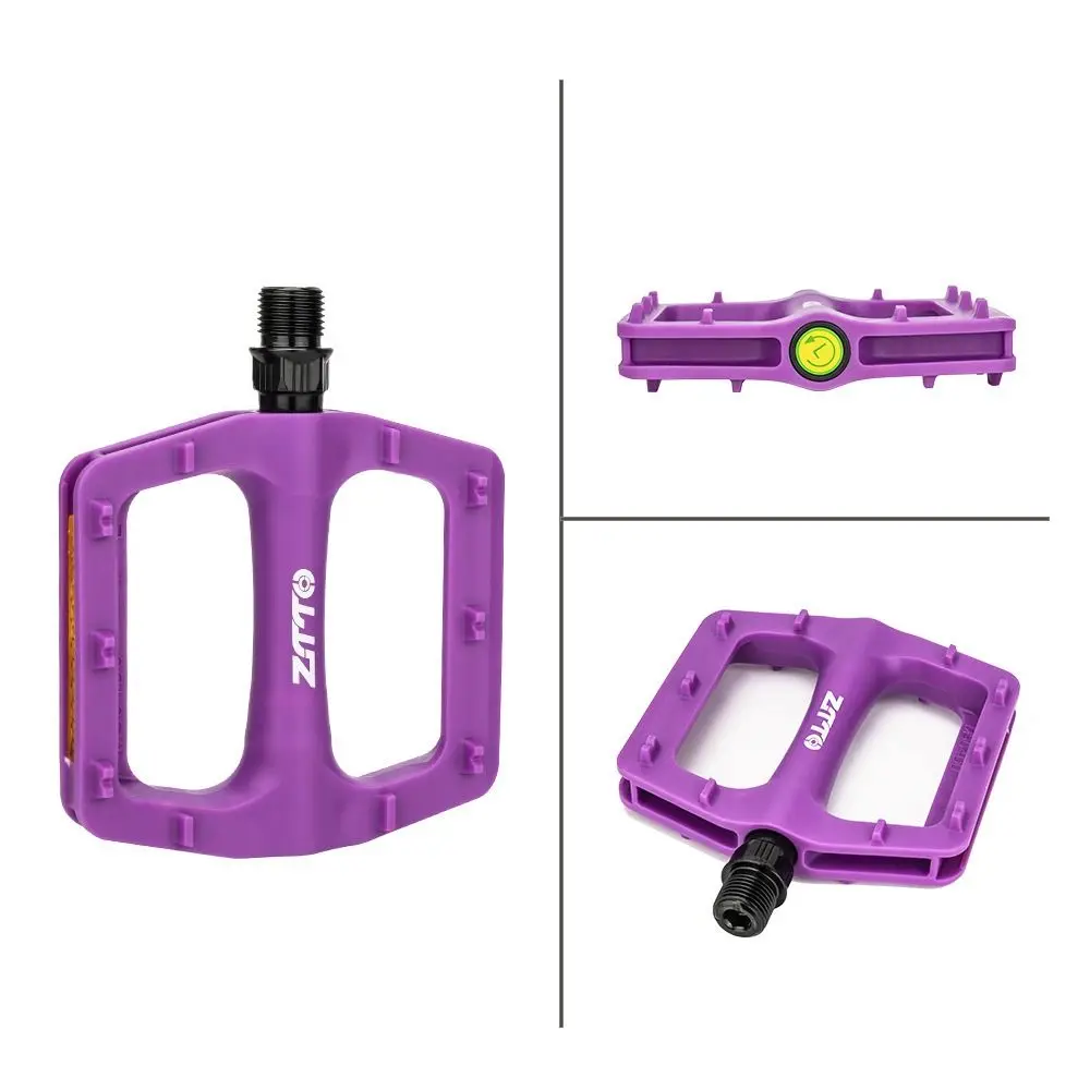 Nylon Bike Pedal Ultralight 9/16" Standard Spindle Cycling Pedal Sealed Bearings Anti-Slip Platform Pedal Enduro Riding