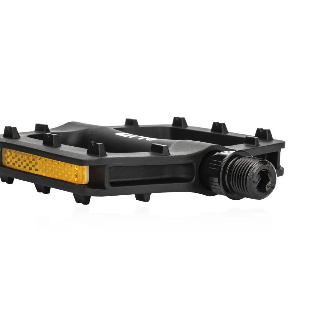 Nylon Bike Pedal Ultralight 9/16" Standard Spindle Cycling Pedal Sealed Bearings Anti-Slip Platform Pedal Enduro Riding