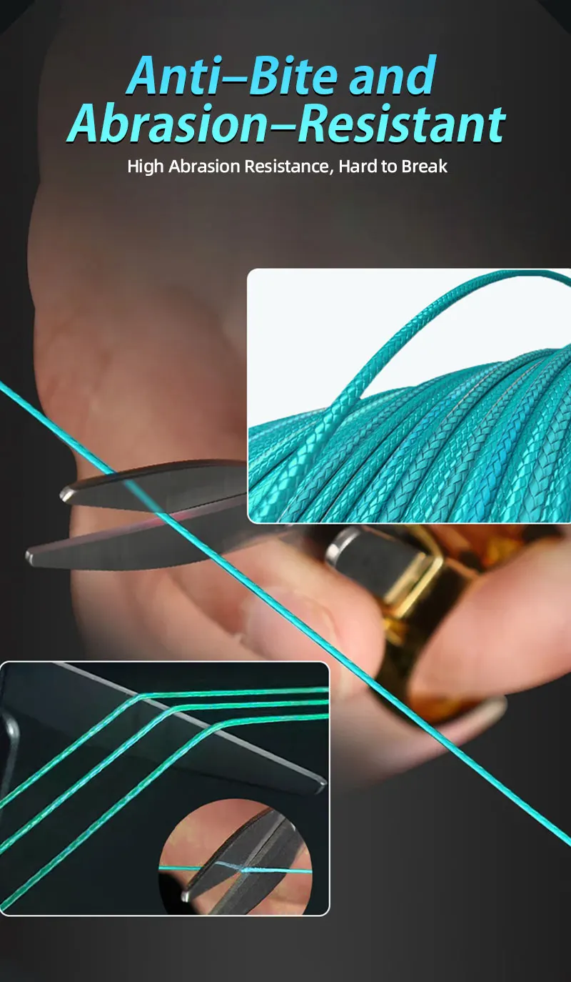 2026 New X12 Strands Fishing Line 100/150/200M Braided PE Fishing Strong Fishing Line Multifilament Durable Fishing Line Tool