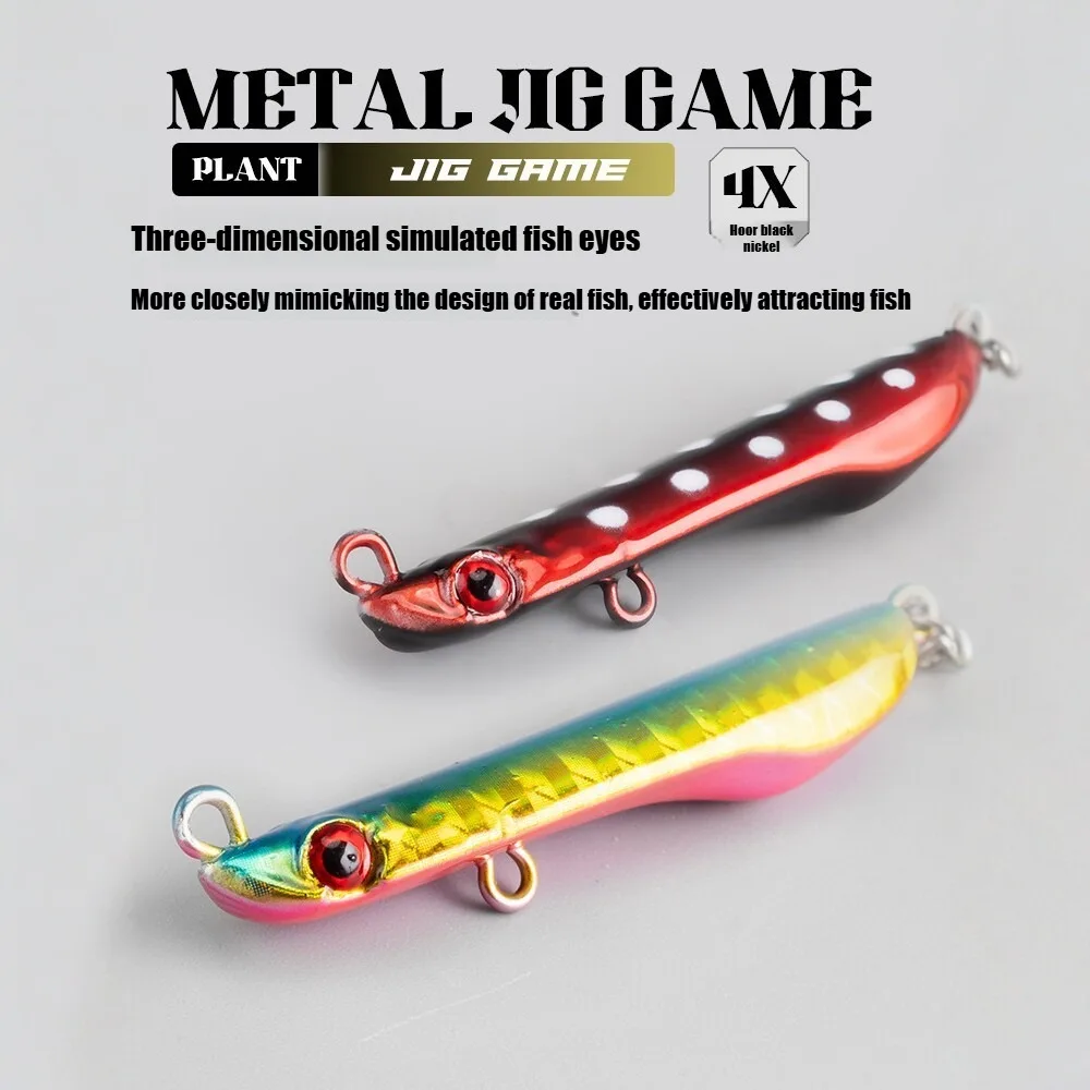 10‑30g Fish Shape Slow Sinking Small Metal Jig Artificial Casting Jig Hard Fishing Bait Saltwater Freshwater Fishing Tackle