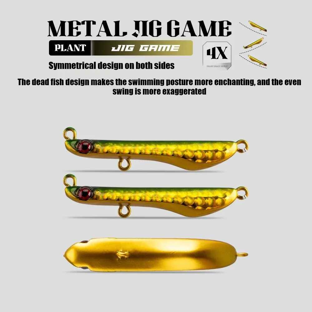 10‑30g Fish Shape Slow Sinking Small Metal Jig Artificial Casting Jig Hard Fishing Bait Saltwater Freshwater Fishing Tackle