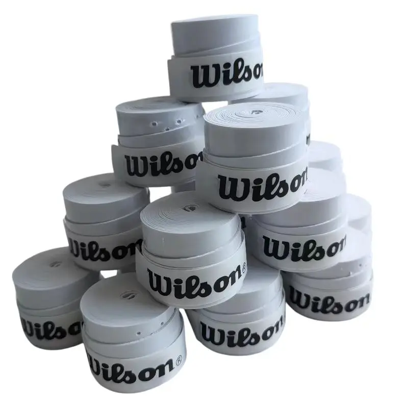 WILSON 15PCS Laminated Perforated Sweatband Tennis Badminton Racket Overgrip Sticky Non-Slip Fishing Rod Strap