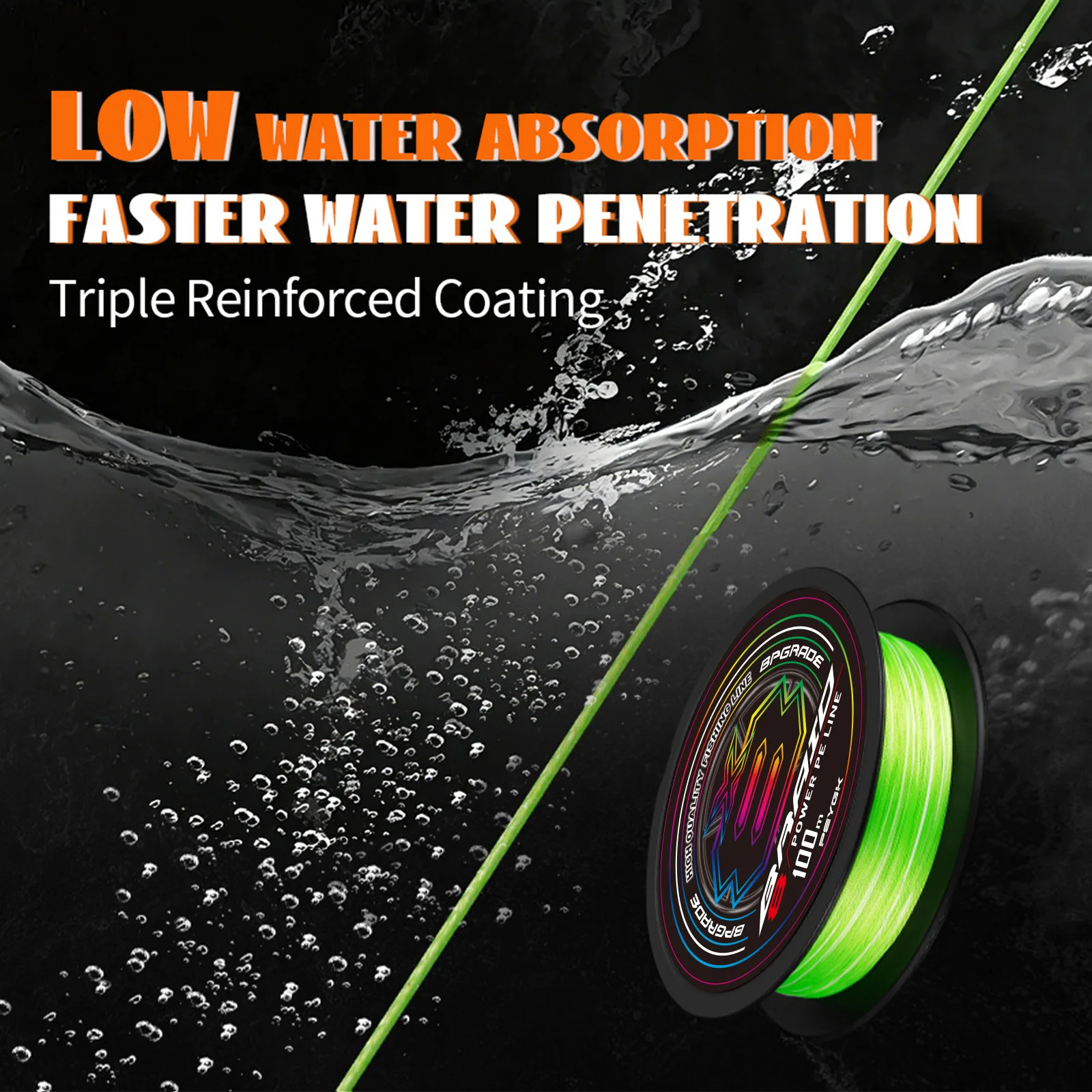 PEYGK150M Multicolored 8 Strands Braided Fishing Line Never Faded Japanese Super Strong Pull Wear Resistant Saltwater Fresh Line