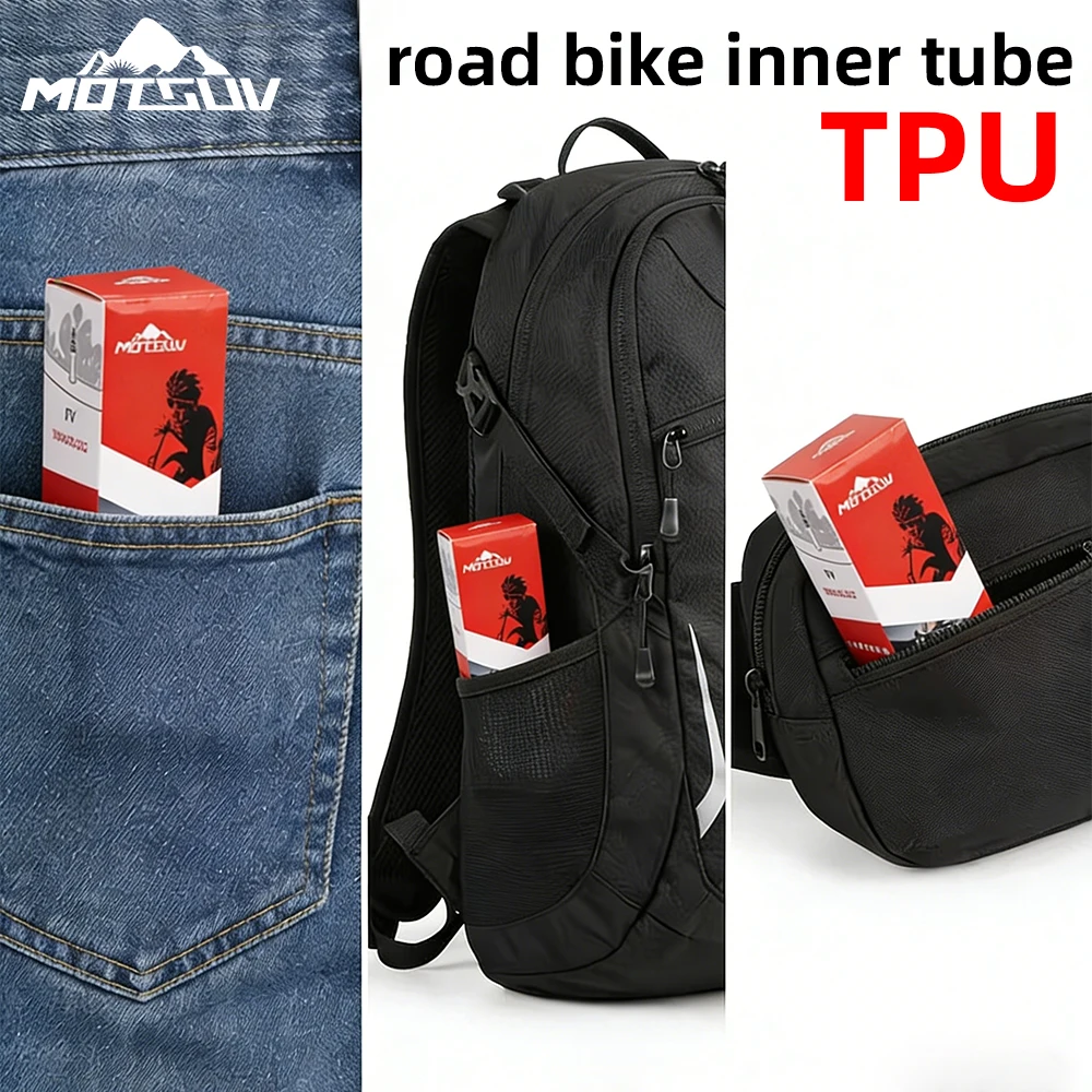Ultra-light TPU Inner Tube for Bicycle, 700x23-25-28-30, 32c Road and Fixed-Gear Bikes, lightweight Tire Valve Inner Tube, Cycli