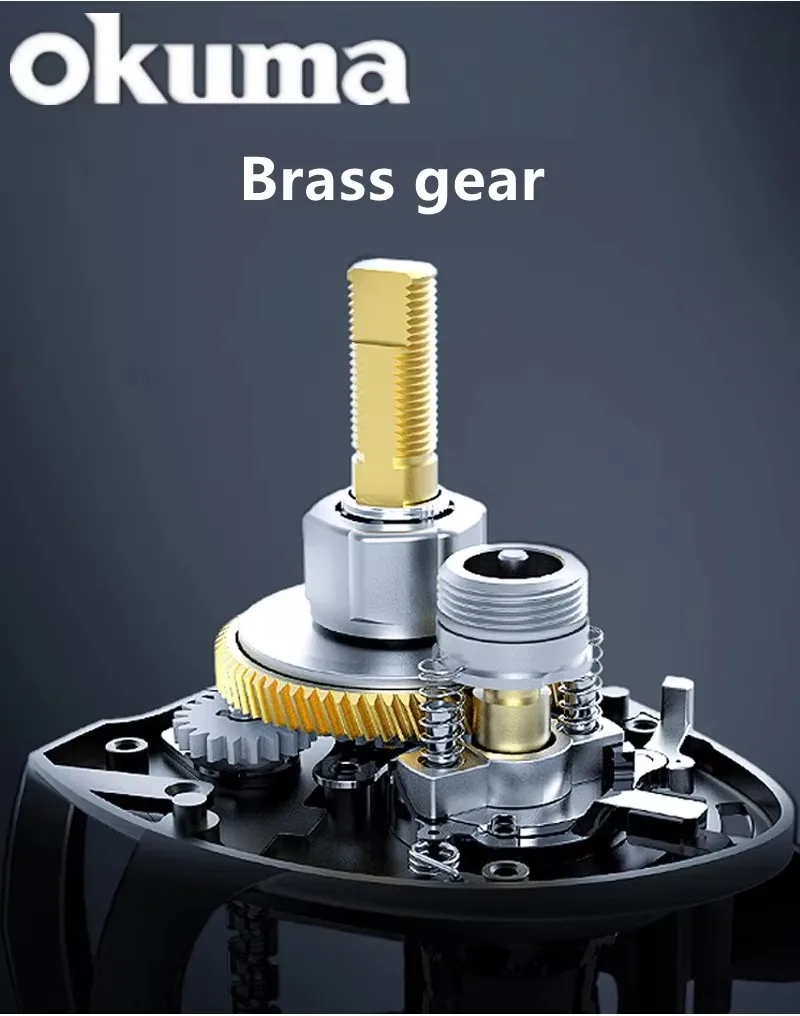 OKUMA AS Fishing Reel 6.3:1 12KG Max Drag Reel Casting Reel Explosion Proof Line Salt Water Freshwater Fishing Wheel