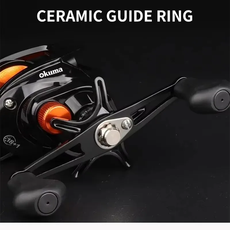 OKUMA AS Fishing Reel 6.3:1 12KG Max Drag Reel Casting Reel Explosion Proof Line Salt Water Freshwater Fishing Wheel