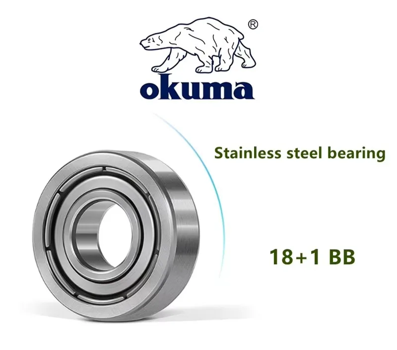 OKUMA AS Fishing Reel 6.3:1 12KG Max Drag Reel Casting Reel Explosion Proof Line Salt Water Freshwater Fishing Wheel