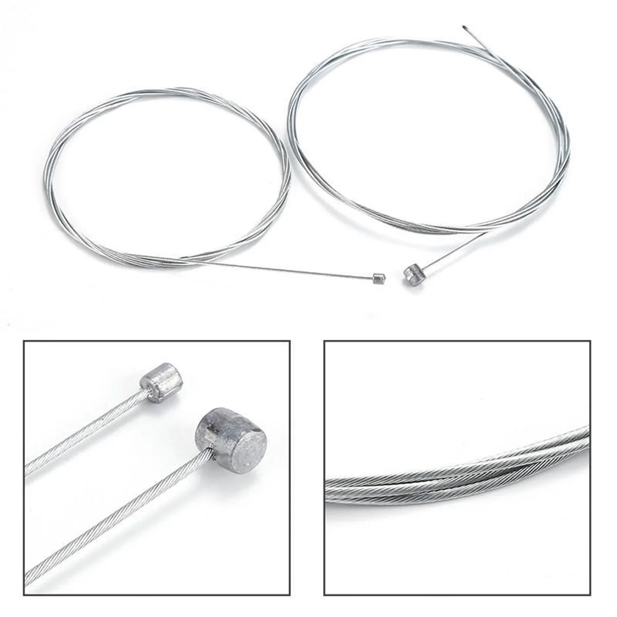 PINMOAP Bicycle Brake/Gear Line Polished Surface Core Wire Stainless Steel Material Sturdy And Durable Bicycle Accessories