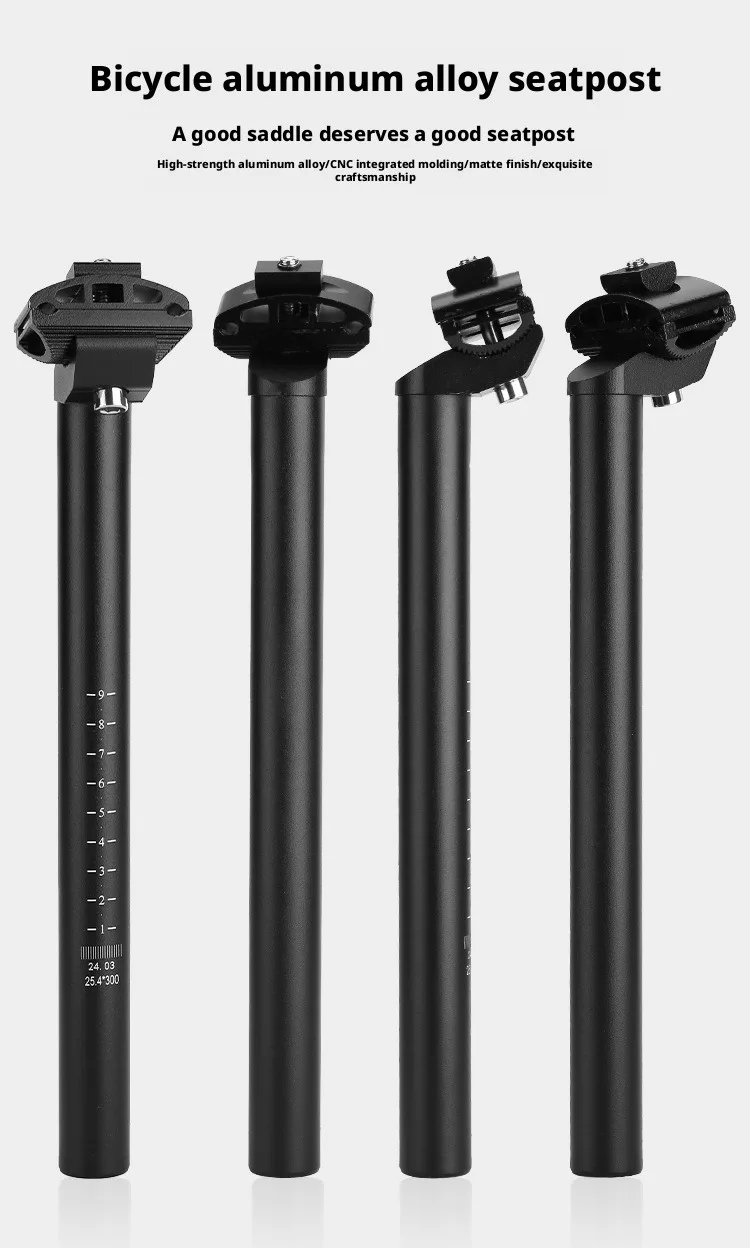 Abrazine Aluminum Alloy Bike Seatpost Bicycle Seat Post 25.4 27.2 28.6 30.4 31.6mm MTB Road Bike Saddle Tube Cycling Accessories