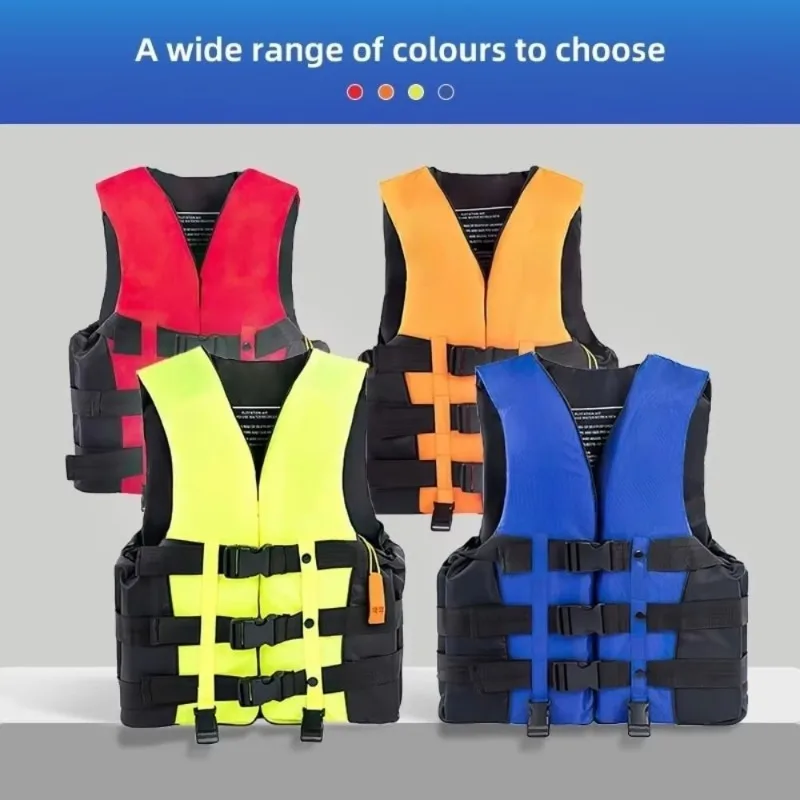 Life Jacket for Adults Children, Water Sports Safety Men Women Life Vests for Water Skiing Rafting Surfing Kayaking Lifeguard