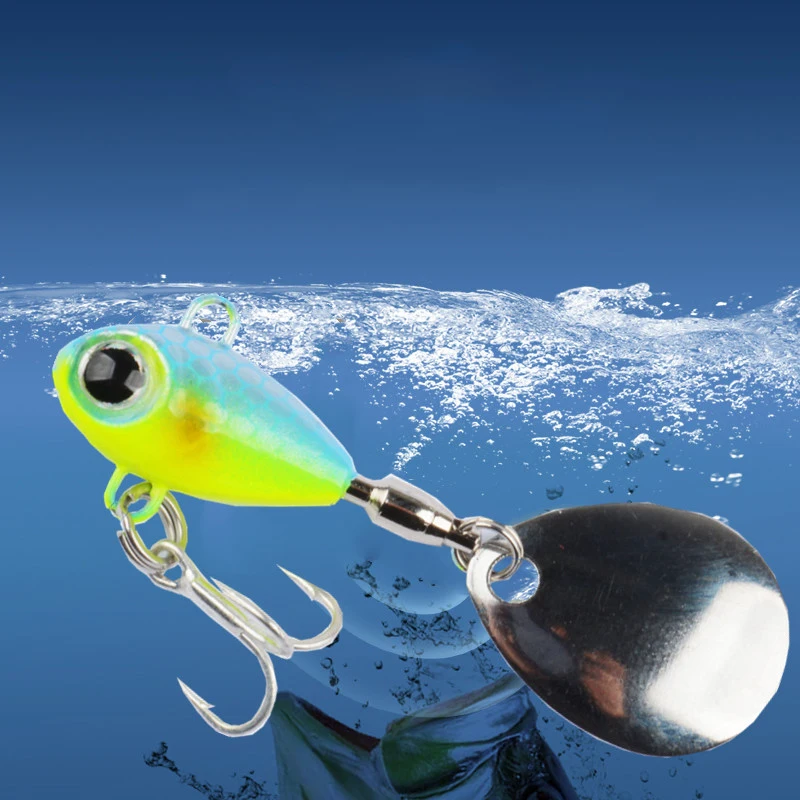 Fishing Lure Submarine 8g 11g 15g Tail Spinner Shad Metal Vib Casting Shore Jig Bait Copper Blade Spoon Freshwater Bass