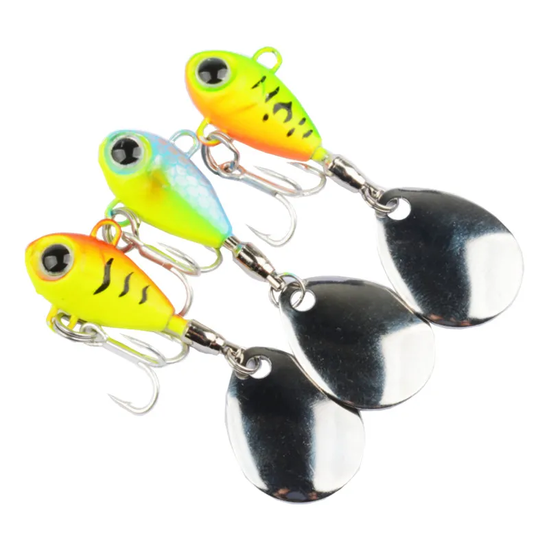 Fishing Lure Submarine 8g 11g 15g Tail Spinner Shad Metal Vib Casting Shore Jig Bait Copper Blade Spoon Freshwater Bass