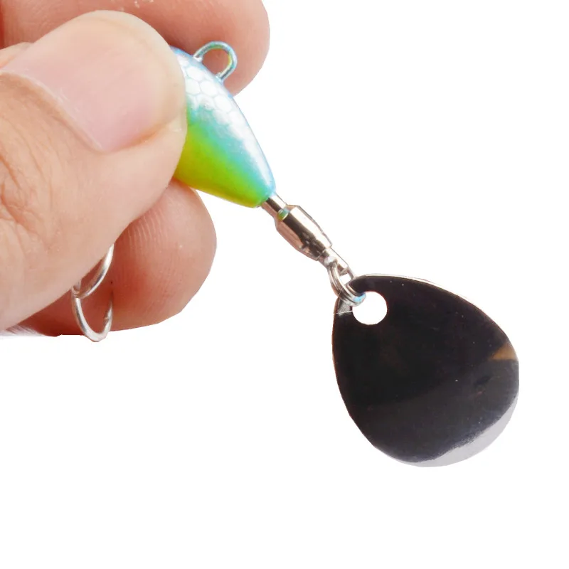 Fishing Lure Submarine 8g 11g 15g Tail Spinner Shad Metal Vib Casting Shore Jig Bait Copper Blade Spoon Freshwater Bass
