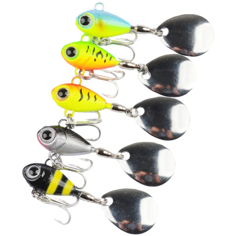 Fishing Lure Submarine 8g 11g 15g Tail Spinner Shad Metal Vib Casting Shore Jig Bait Copper Blade Spoon Freshwater Bass