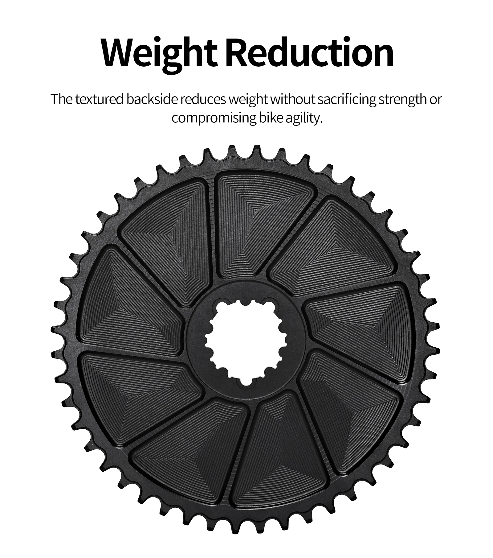 MEROCA Road Bicycle Single Chainring 42t/44t/46t/48t/50t 3-Nail Direct-Mounted 8/9/10/11/12-Speed Closed Road Bicycle Chain Ring