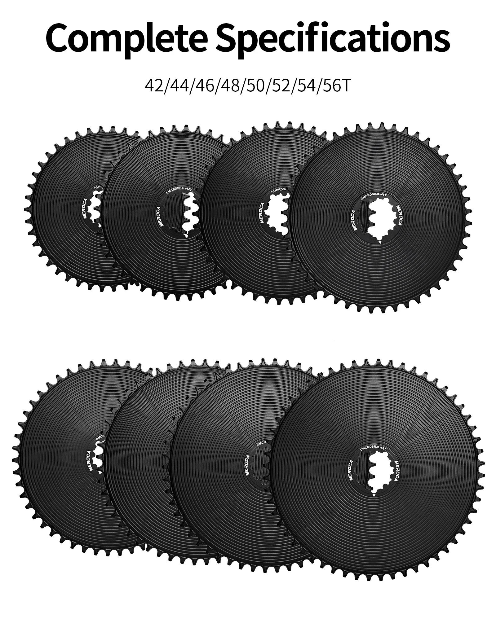 MEROCA Road Bicycle Single Chainring 42t/44t/46t/48t/50t 3-Nail Direct-Mounted 8/9/10/11/12-Speed Closed Road Bicycle Chain Ring