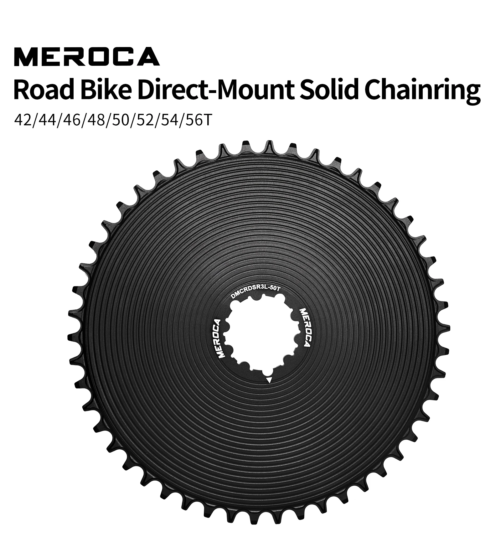MEROCA Road Bicycle Single Chainring 42t/44t/46t/48t/50t 3-Nail Direct-Mounted 8/9/10/11/12-Speed Closed Road Bicycle Chain Ring