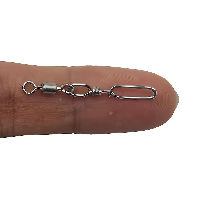 20Pcs Stainless Steel Fishing Connection Quick Snap Rotating Guide Ring for Sea Fishing Rod Line Connection Accessories