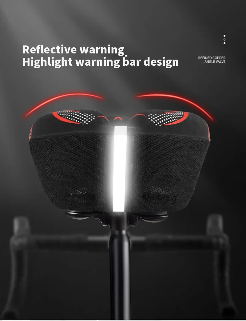 Bicycle seat cushion, saddle cover, men's and women's bicycle seat cushion, adjustable soft cushion bicycle seat cushion