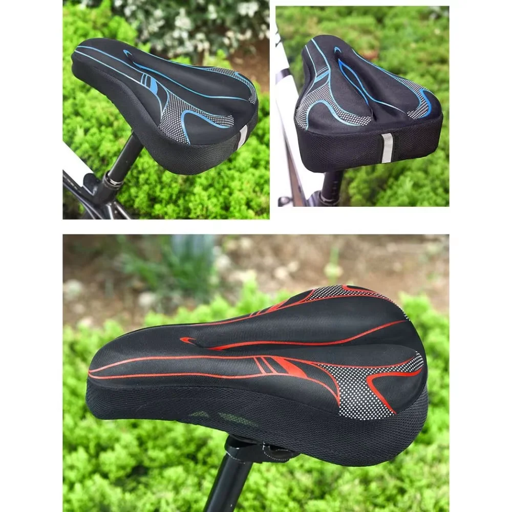 Bicycle seat cushion, saddle cover, men's and women's bicycle seat cushion, adjustable soft cushion bicycle seat cushion