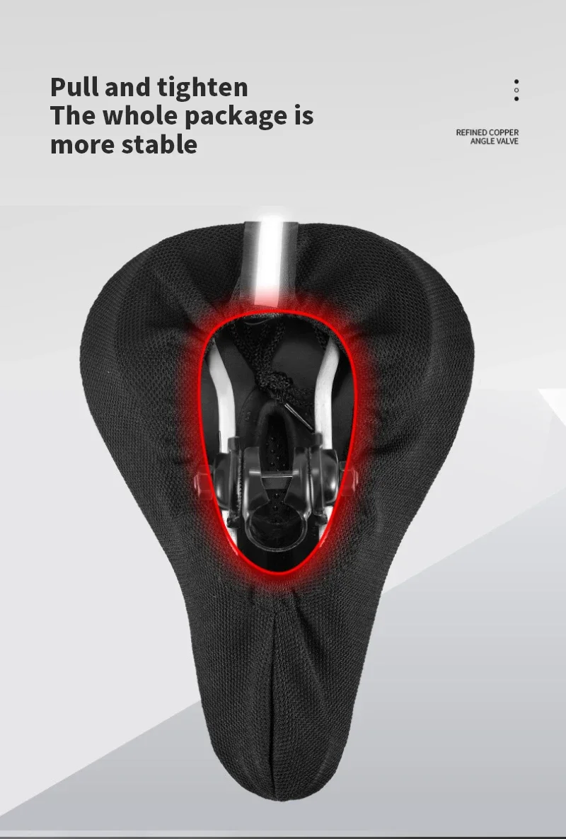 Bicycle seat cushion, saddle cover, men's and women's bicycle seat cushion, adjustable soft cushion bicycle seat cushion