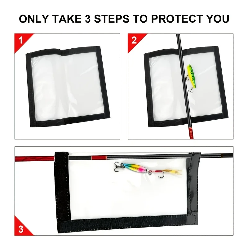 1/2pcs Transparent Fishing Lure Storage Bags, Anti-Scratch PVC Lure Protector Covers for Bait Tackle Organization