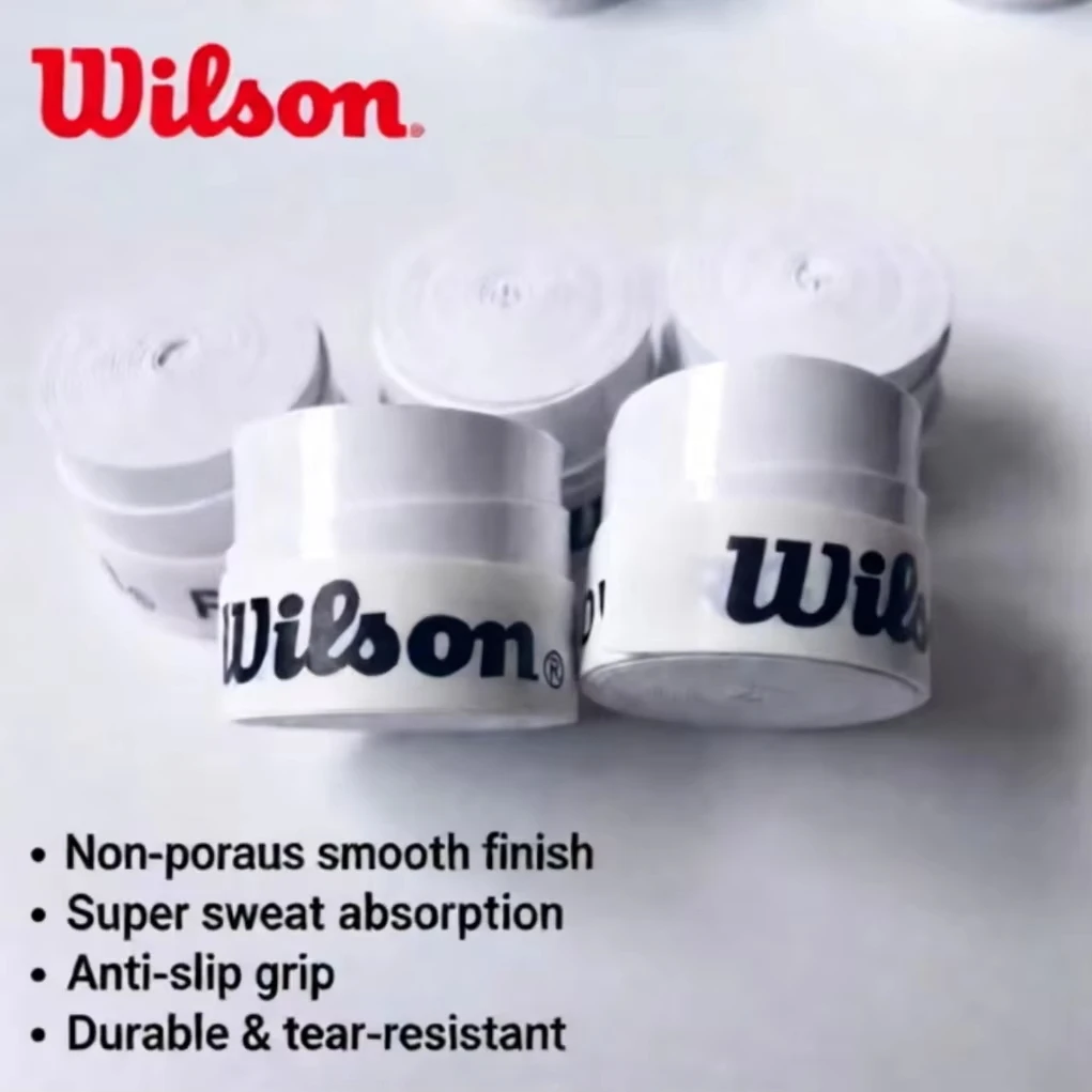 30pc Wilson Tennis Overgrip Padel Racket Single Grip Tape Anti Slip Outdoor Training Replacement Sweatband Badminton Accessories