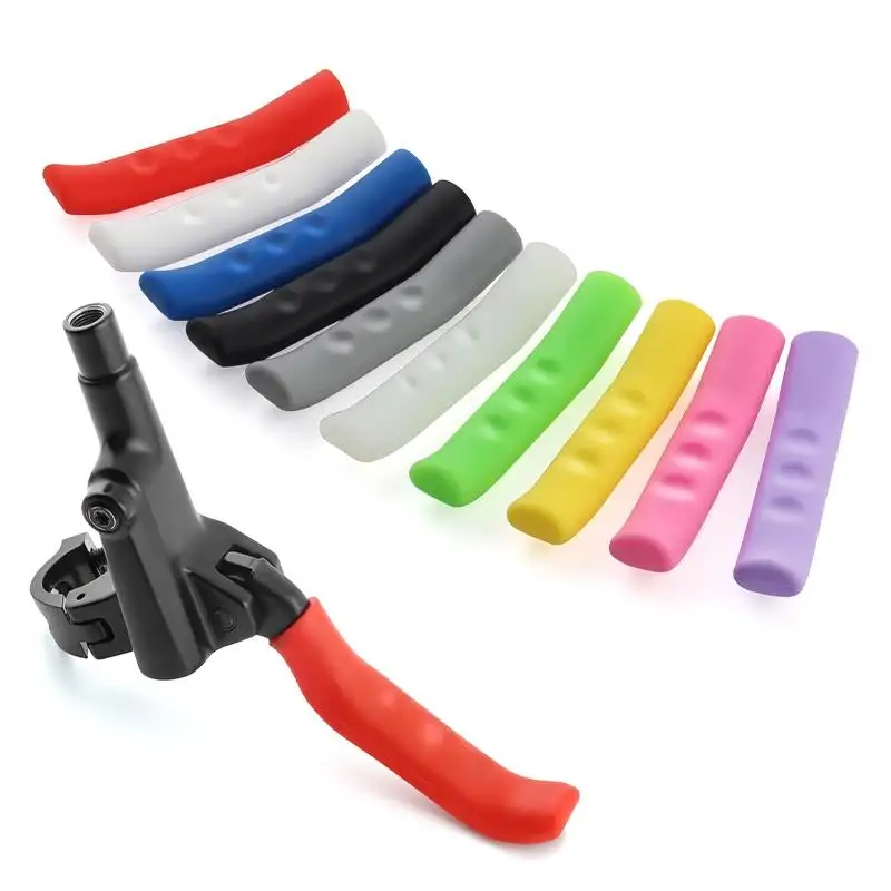 1/2PC Thickened silicone material bicycle brake handle protective cover, mountain bike anti-skid cover and bicycle accessories