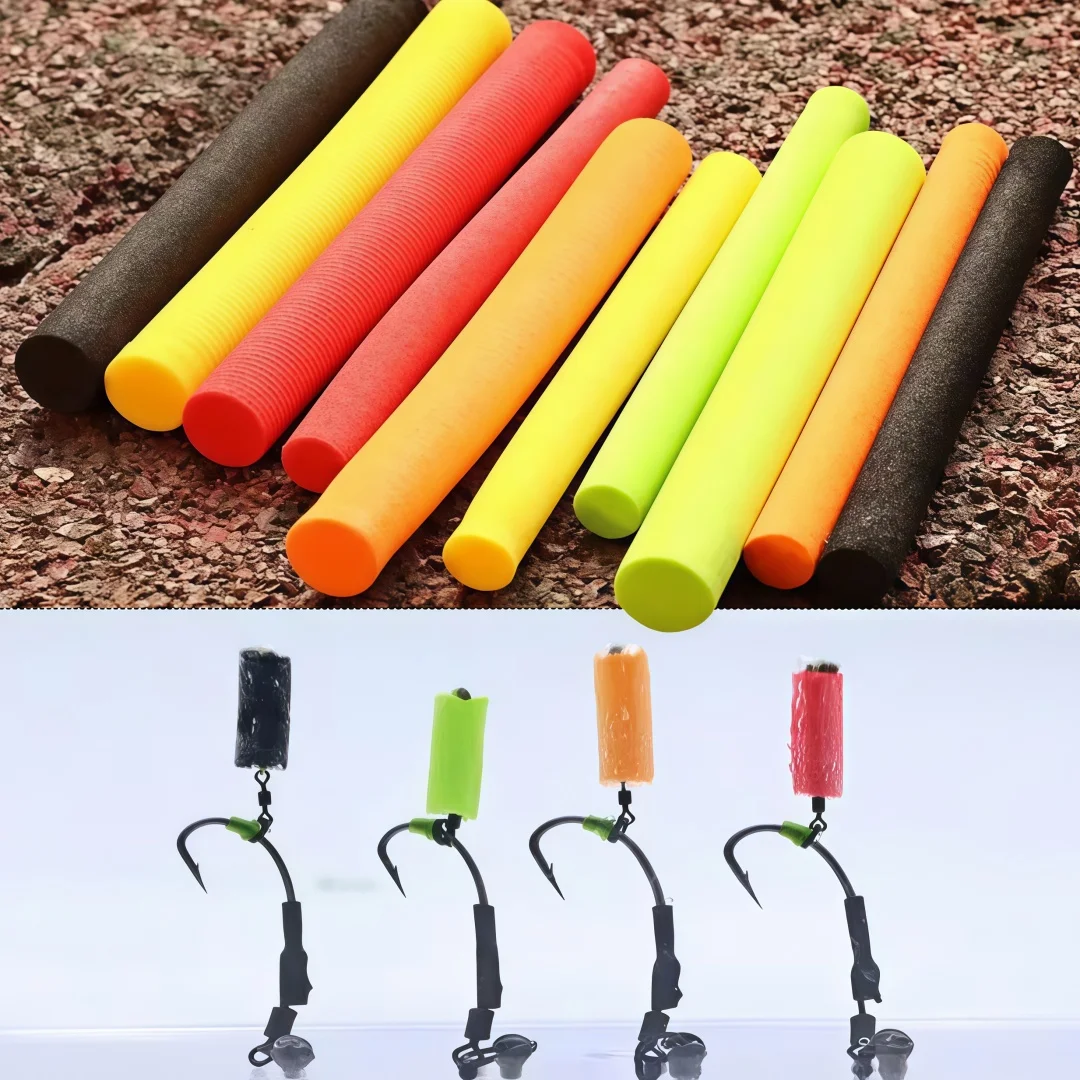 14pcs Buoyancy Fishing Foam Stick Carp Fishing Pop Up Zig Rig Foam Sticks Fly Tying Material for Parachute Dry Fly