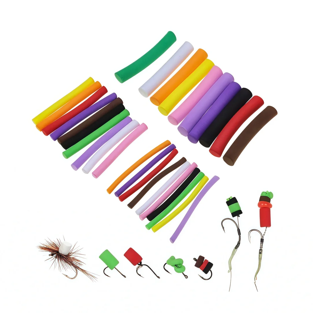 14pcs Buoyancy Fishing Foam Stick Carp Fishing Pop Up Zig Rig Foam Sticks Fly Tying Material for Parachute Dry Fly