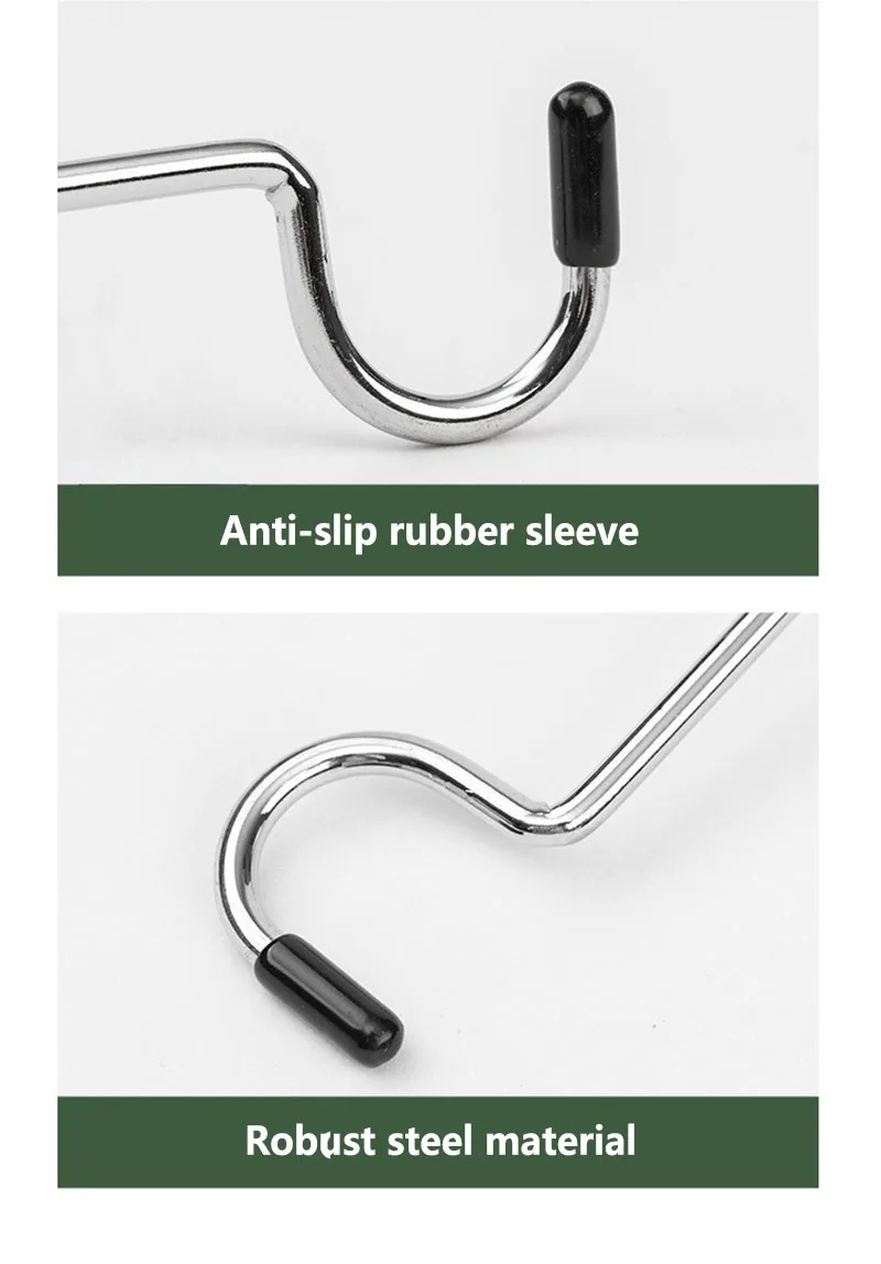 Stainless Steel Light Stand Holder Hooks Portable Tent Pole Lamp Hanger Hunting Fishing Lantern Hanger Outdoor Camping Tools