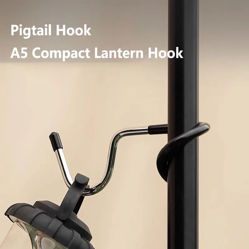 Stainless Steel Light Stand Holder Hooks Portable Tent Pole Lamp Hanger Hunting Fishing Lantern Hanger Outdoor Camping Tools