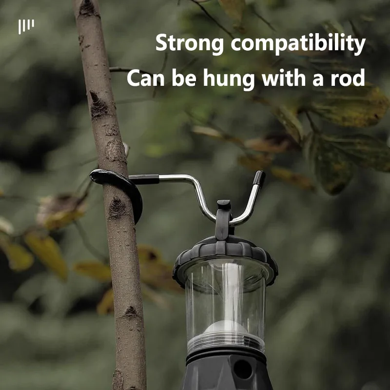 Stainless Steel Light Stand Holder Hooks Portable Tent Pole Lamp Hanger Hunting Fishing Lantern Hanger Outdoor Camping Tools
