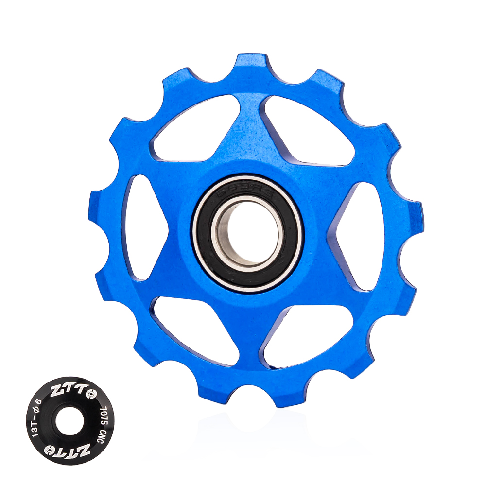 ZTTO 11T 13T MTB Bicycle Rear Derailleur Jockey Wheel Steel Bearing Pulley AL7075 CNC Road Bike Guide Roller Idler 4mm 5mm 6mm