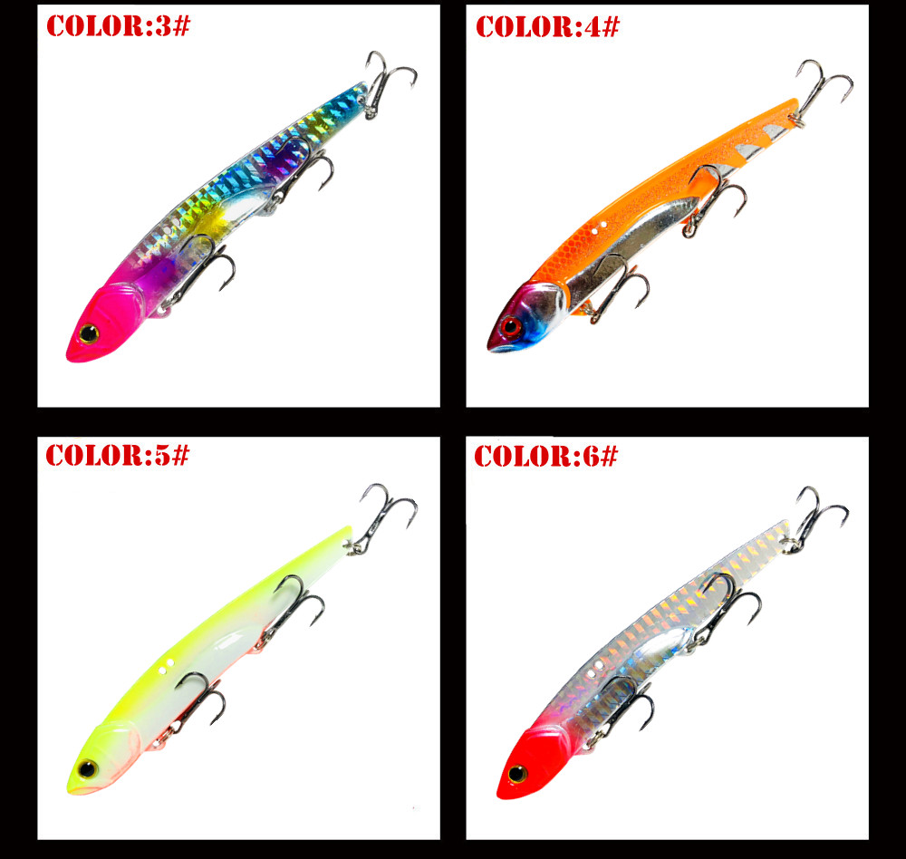 35g 10.5cm Metal VIB LureFishing Spoon Freshwater Fishing Hard Lure Slice Jig Bait Spoon Fishing Tackle Metal Jigging