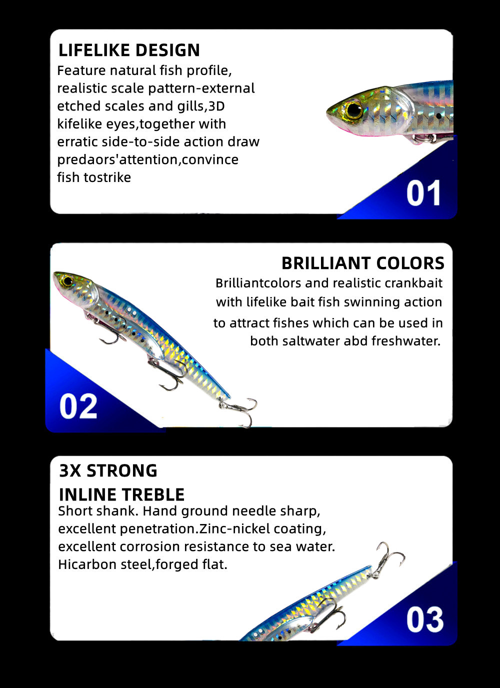 35g 10.5cm Metal VIB LureFishing Spoon Freshwater Fishing Hard Lure Slice Jig Bait Spoon Fishing Tackle Metal Jigging