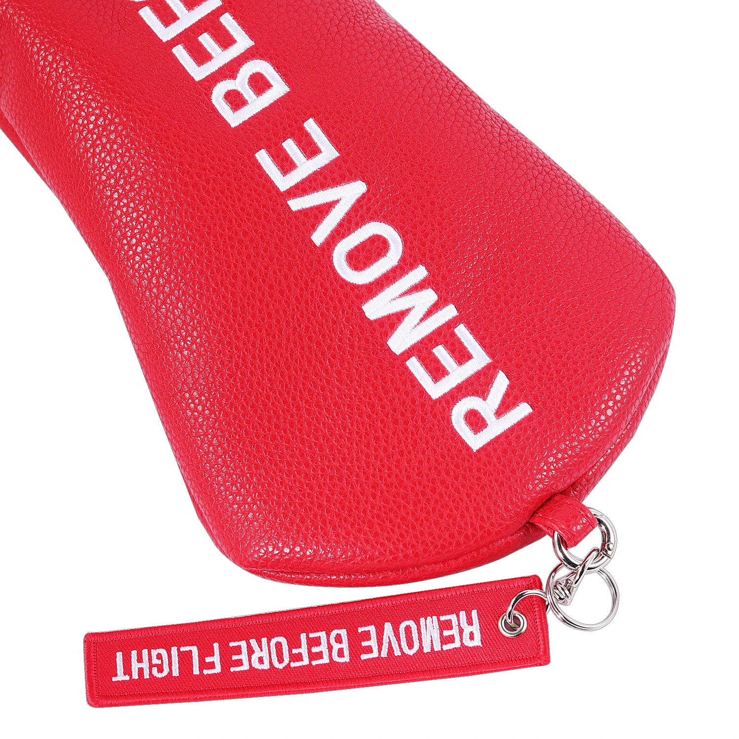 Red Remove Before Flight Golf Headcover Golf 460CC Driver Cover Wood Hybrid Mallet Cover