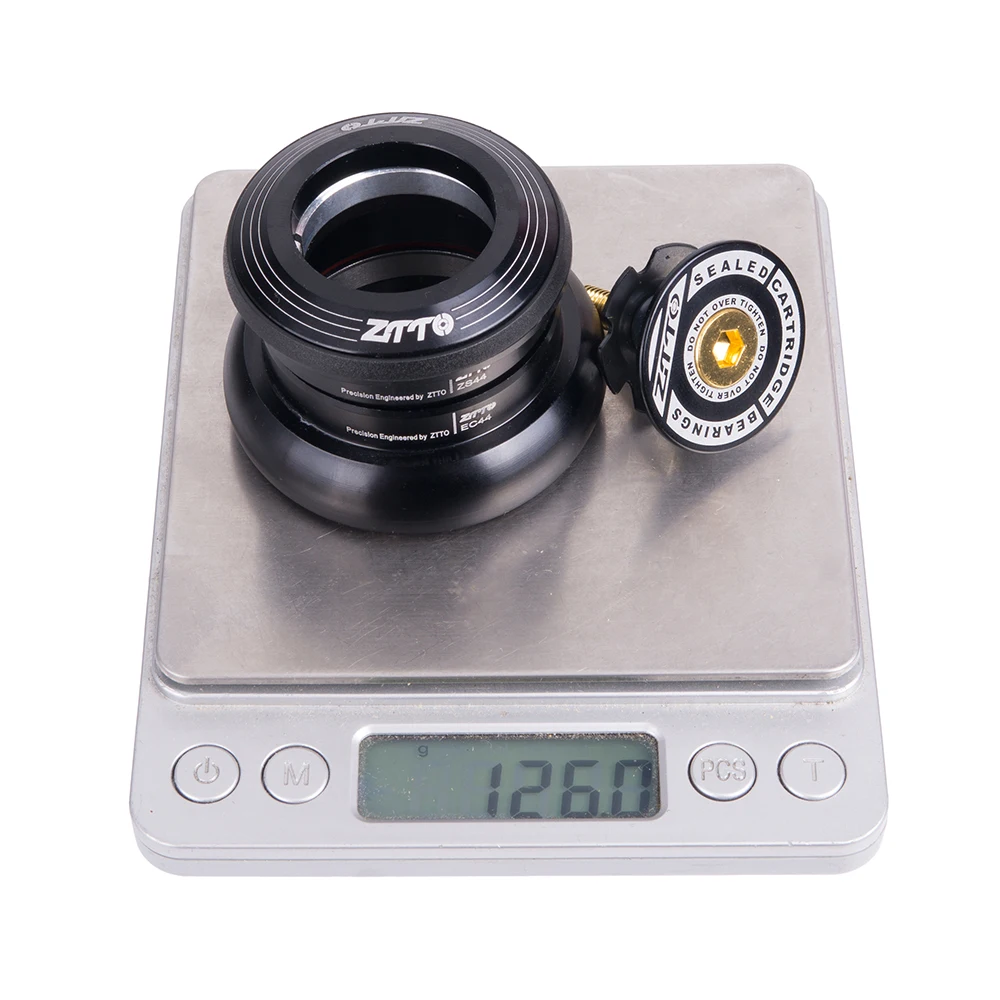 ZTTO 4444T MTB Bike Road Bicycle Headset 44mm ZS44 CNC 1 1/8"-1 1/2" 1.5 Tapered Tube fork Internal Threadless EC44 Headset