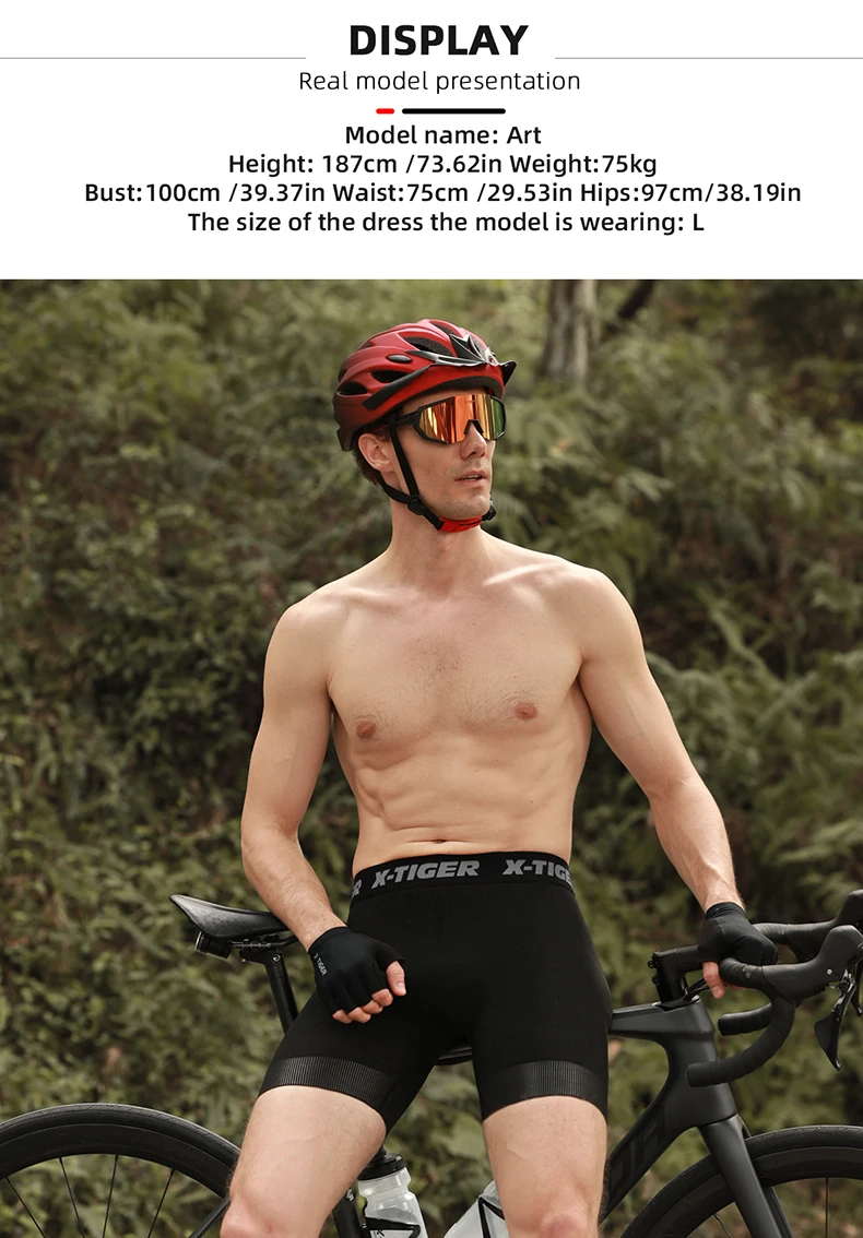 X-TIGER Cycling Shorts Breathable Mesh Cycling Underwear Gel Pad Shockproof MTB Bike Shorts Dropshipping Bicycle Underwear